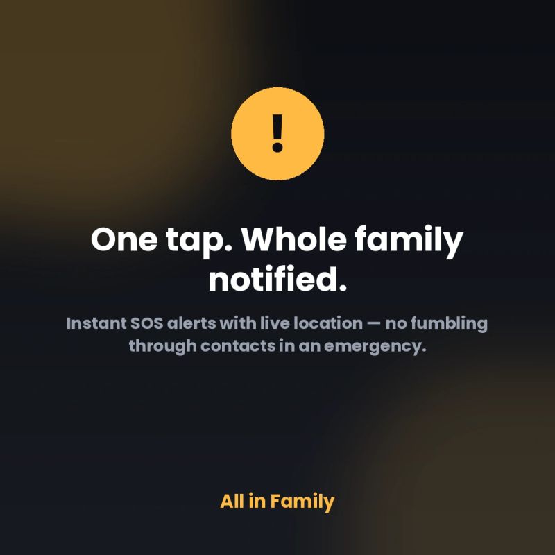 One tap. Everyone notified instantly.